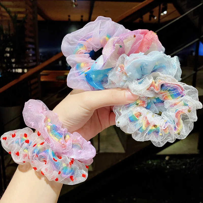 New children's rainbow daisy ins mesh double hair ring color large intestine ring girl hair rope head rope
New children's rainbow daisy ins mesh double hair ring color large intestine ring girl hair rope head rope