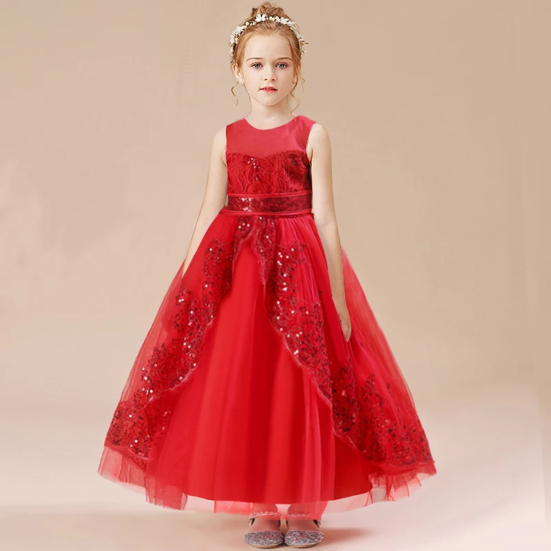 Red Long Bridesmaid Kids Dresses For Girls Sequin Gown Wedding Dress Girl Clothing Princess Dress 4 10 12 Years
Red Long Bridesmaid Kids Dresses For Girls Sequin Gown Wedding Dress Girl Clothing Princess Dress 4 10 12 Years