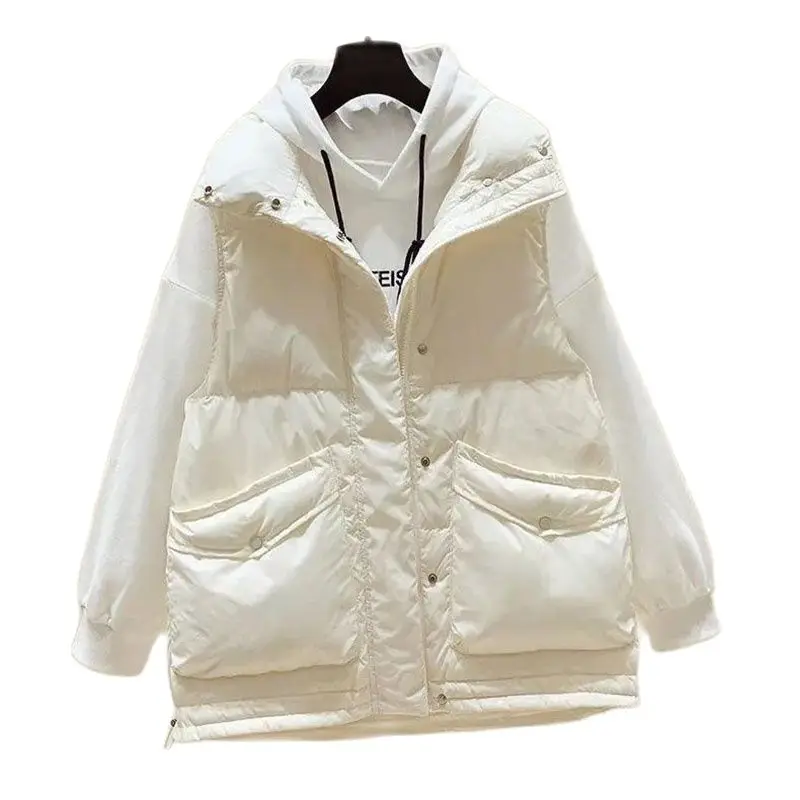 New Autumn Winter Women's Vest Glossy Down Cotton Ladies Jacket Loose Thicken Vest Coat Lapel All-Match Waistcoat Vest R531
New Autumn Winter Women's Vest Glossy Down Cotton Ladies Jacket Loose Thicken Vest Coat Lapel All-Match Waistcoat Vest R531