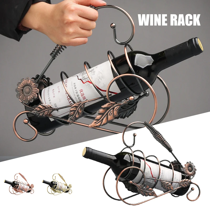 Metal Wine Rack Bottle Holder Stand Rack Furnishing Crafts Wine Storage Holder Bar Home Decoration Display Stand Dropshipping
Metal Wine Rack Bottle Holder Stand Rack Furnishing Crafts Wine Storage Holder Bar Home Decoration Display Stand Dropshipping