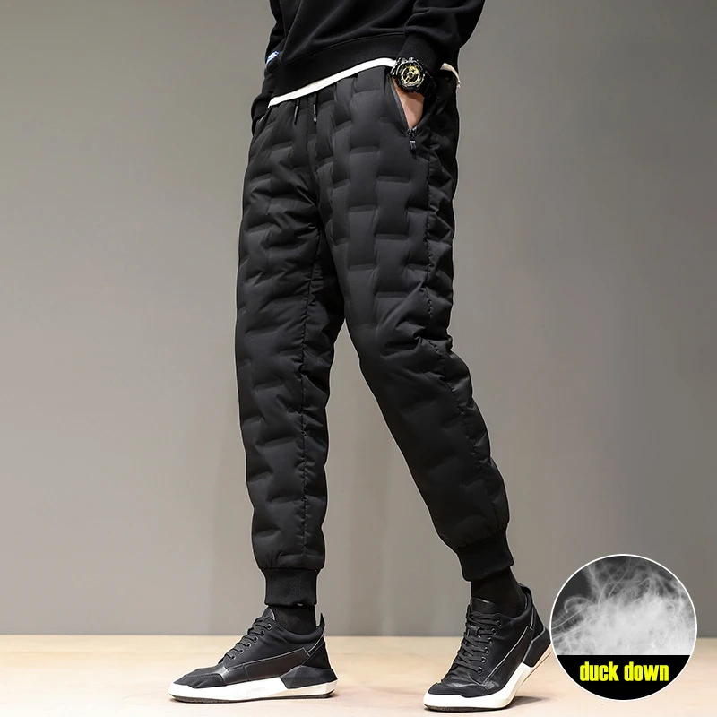 Winter Outdoor Down Pants Man Thick Windproof Warm 80% White Duck Down Hiking Pants Elastic Waist Scratchproof Camping Trousers
Winter Outdoor Down Pants Man Thick Windproof Warm 80% White Duck Down Hiking Pants Elastic Waist Scratchproof Camping Trousers