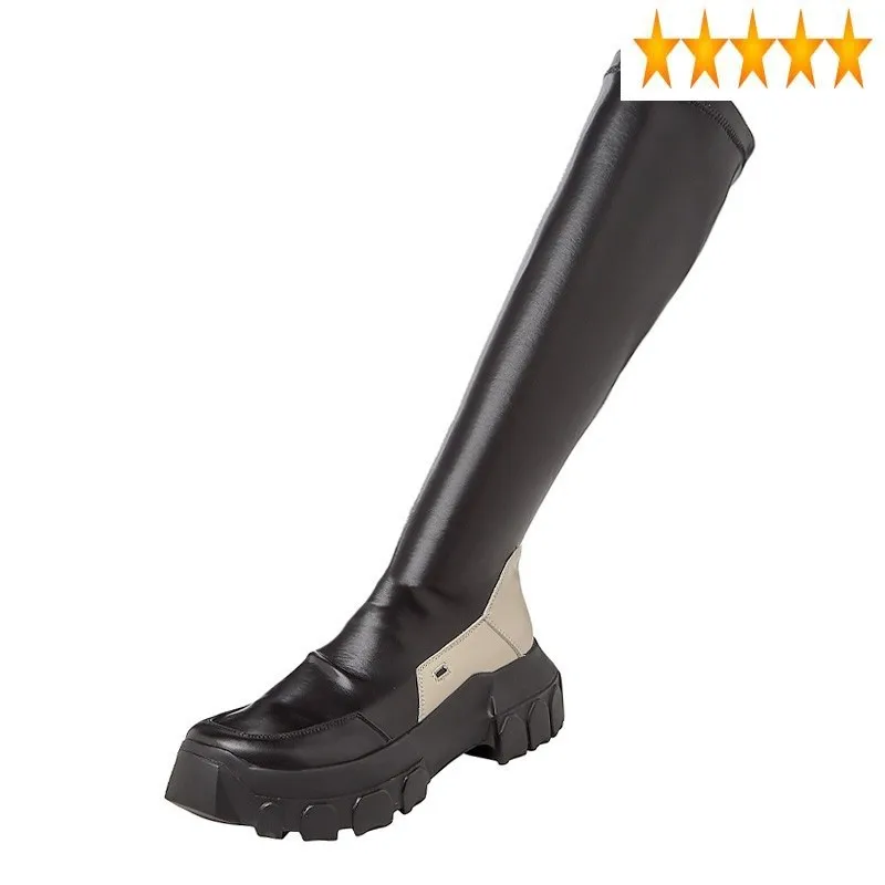 Women High Shoes Knee Designer Mixed Colors Luxury Platform Sneakers Pleated Elastic Long Slip-On Motorcycle Boots
Women High Shoes Knee Designer Mixed Colors Luxury Platform Sneakers Pleated Elastic Long Slip-On Motorcycle Boots