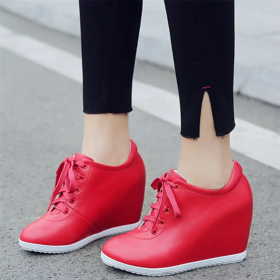 Platform Oxfords Shoes Women Lace Up Genuine Leather Wedges High Heel Pumps Shoes Female Round Toe Fashion Sneakers Casual Shoes
Platform Oxfords Shoes Women Lace Up Genuine Leather Wedges High Heel Pumps Shoes Female Round Toe Fashion Sneakers Casual Shoes