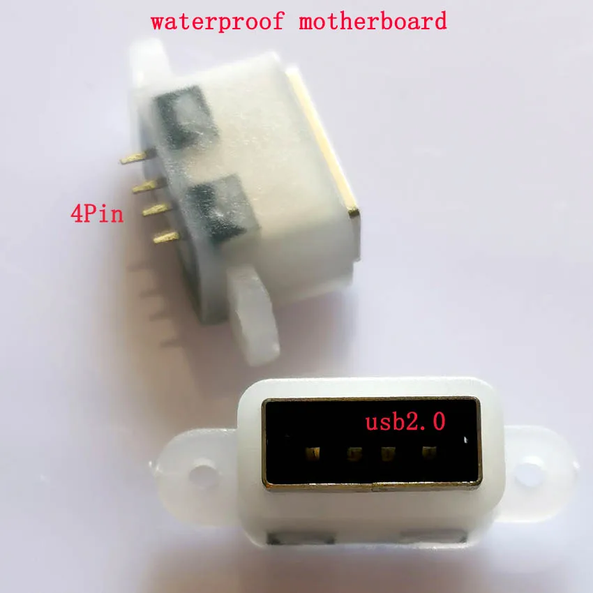 USB 2.0 waterproof female base 180 degree vertical 4P waterproof female socket type a straight plug 11.5mm white glue
USB 2.0 waterproof female base 180 degree vertical 4P waterproof female socket type a straight plug 11.5mm white glue
