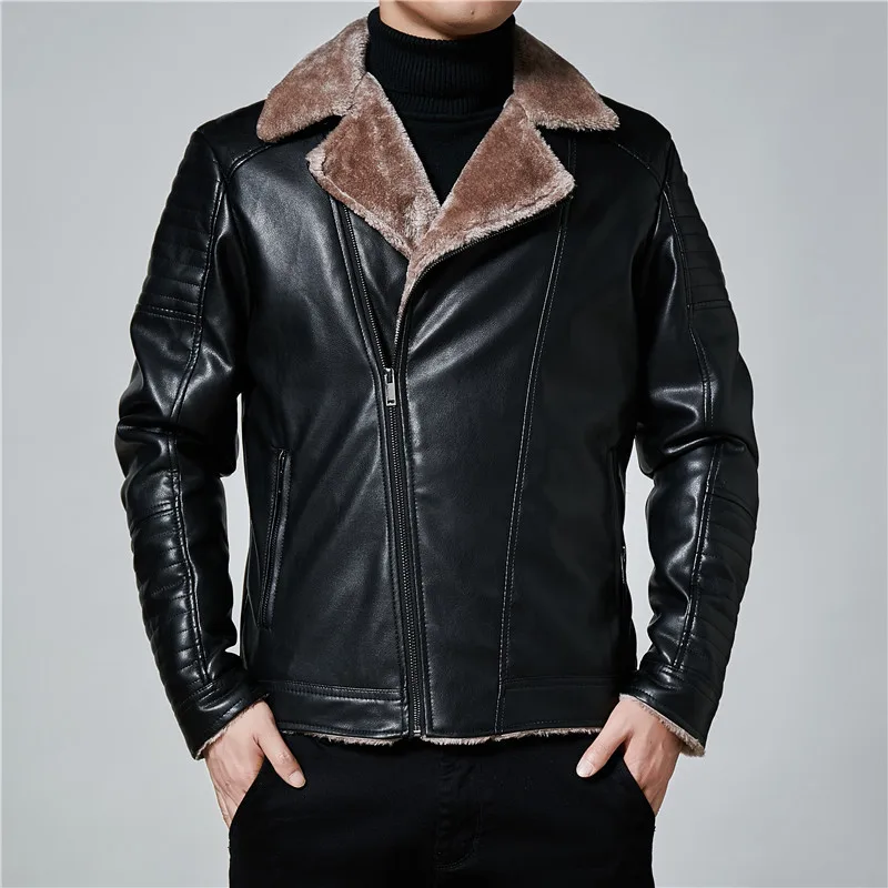 New men's leather clothing slim Korean motorcycle leather jacket autumn and winter air force lapel jacket men's clothing
New men's leather clothing slim Korean motorcycle leather jacket autumn and winter air force lapel jacket men's clothing