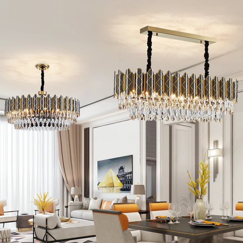 Round living room crystal chandelier,oval dining room table with luxury chandelier,gift LED bulb, height adjustable
Round living room crystal chandelier,oval dining room table with luxury chandelier,gift LED bulb, height adjustable
