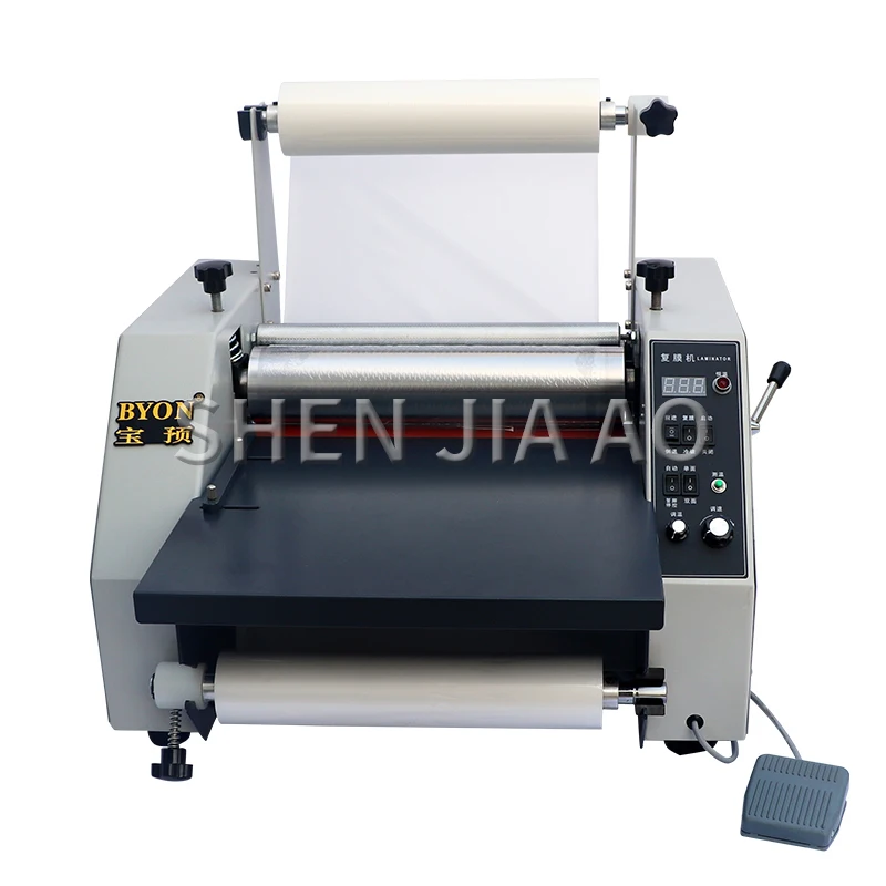 V350 laminating machine hot and cold laminating steel roller laminating machine automatic laminating machine
V350 laminating machine hot and cold laminating steel roller laminating machine automatic laminating machine