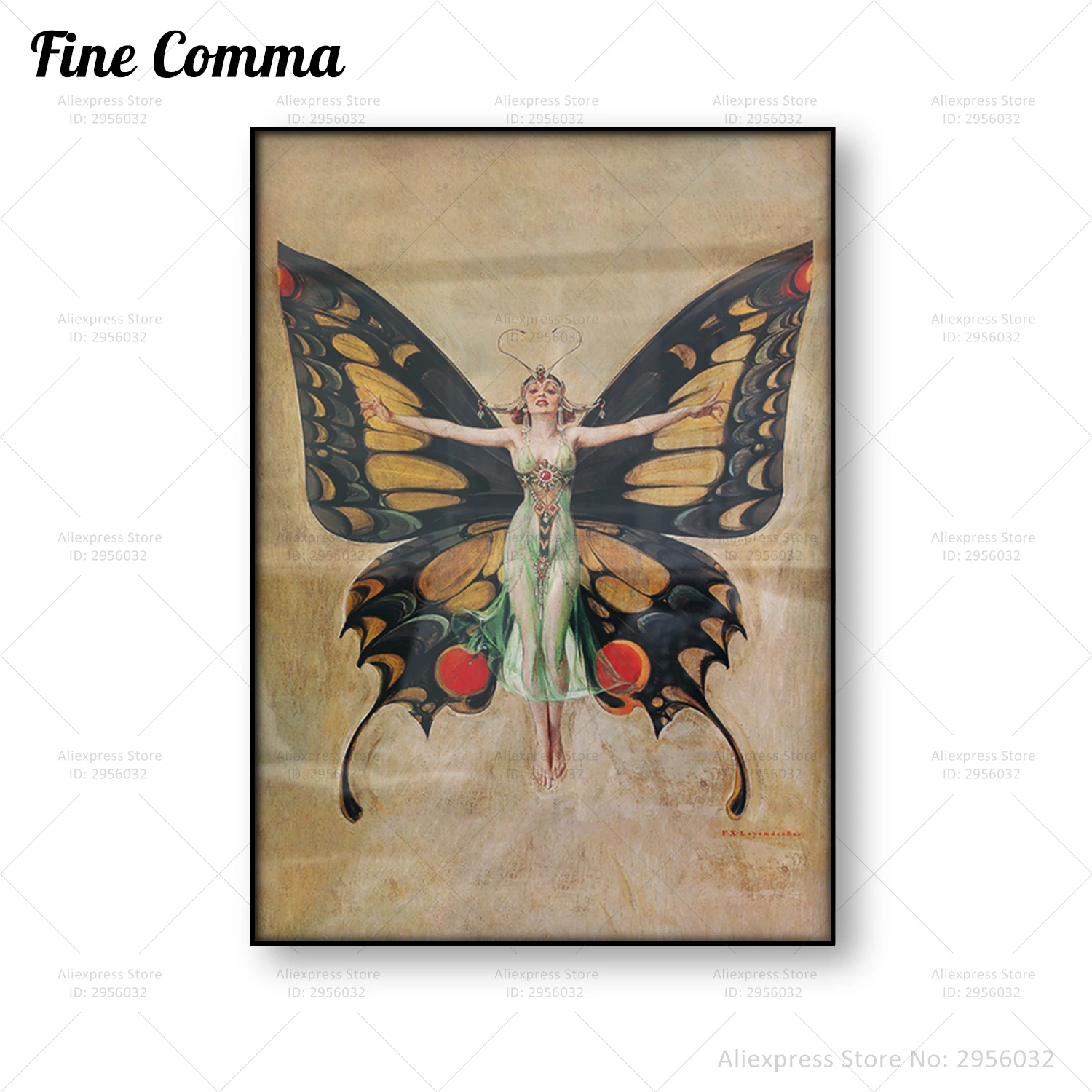 The Flapper Vintage Poster Frank Xavier Leyendecker Butterfly Canvas Print Wall Art Canvas Painting Decoration Home Decor Gift
The Flapper Vintage Poster Frank Xavier Leyendecker Butterfly Canvas Print Wall Art Canvas Painting Decoration Home Decor Gift