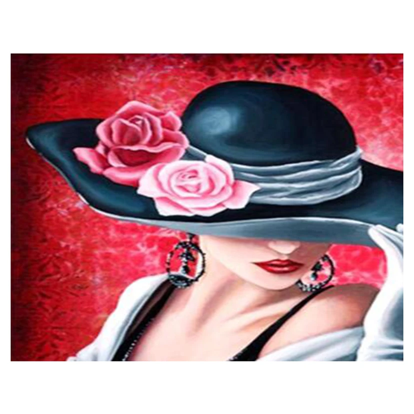5D DIY Diamond Painting Full Drill Woman Hat Diamond Embroidery Portrait Picture of Rhinestone Mosaic Wall Decor L005
5D DIY Diamond Painting Full Drill Woman Hat Diamond Embroidery Portrait Picture of Rhinestone Mosaic Wall Decor L005