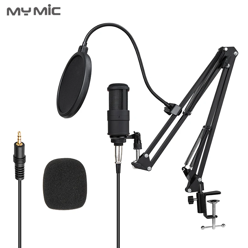 My Mic P200X Professional Wired Handheld Condenser Microphone for Studio Recording With Stand
My Mic P200X Professional Wired Handheld Condenser Microphone for Studio Recording With Stand