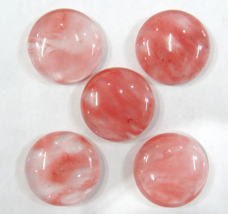 Wholesale 20pcs natural stone round 25mm cabochons no hole cherry quartz beads for DIY Jewelry making clothes ring accessories
Wholesale 20pcs natural stone round 25mm cabochons no hole cherry quartz beads for DIY Jewelry making clothes ring accessories