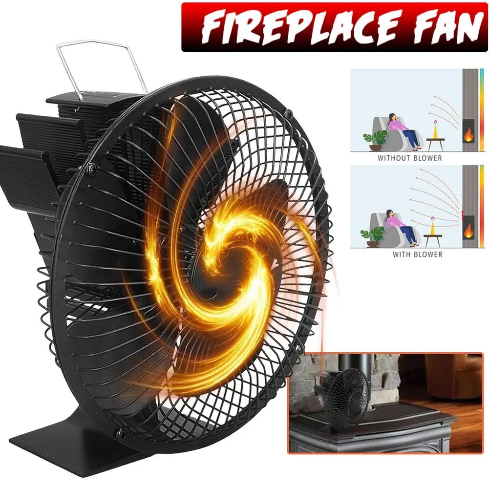 5 Leaves Stove Fan With Cover Heat Powered Wood Burner Fireplace Fan Accessories For Indoor Efficient Heat Distribution
5 Leaves Stove Fan With Cover Heat Powered Wood Burner Fireplace Fan Accessories For Indoor Efficient Heat Distribution