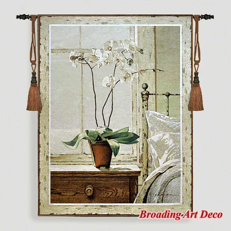 Beautiful Orchid Flower Jacquard Weave Tapestry Wall Hanging Gobelin Home Textile Art Decoration Aubusson Cotton 100% 136x102cm
Beautiful Orchid Flower Jacquard Weave Tapestry Wall Hanging Gobelin Home Textile Art Decoration Aubusson Cotton 100% 136x102cm
