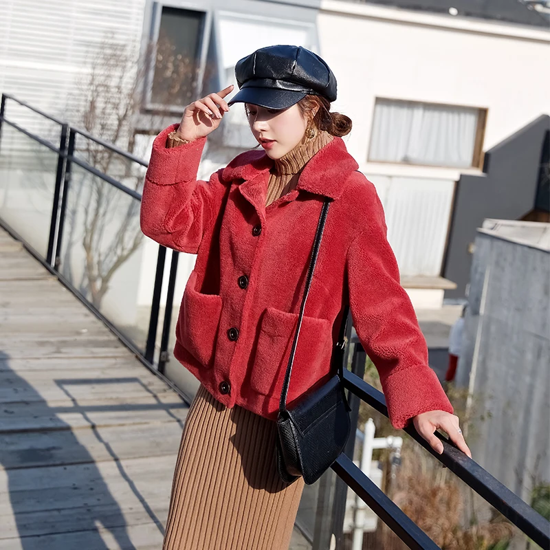 Real Fur Coat Korean Fashion Autumn Winter Jacket Sheep Shearling Wool Coats Female Jackets Abrigos Mujer Invierno 2020
Real Fur Coat Korean Fashion Autumn Winter Jacket Sheep Shearling Wool Coats Female Jackets Abrigos Mujer Invierno 2020