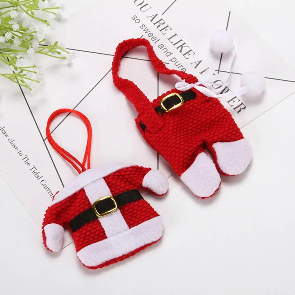 3 Set Useful Mini Christmas Santa Tableware Pants Fine Stitching Tableware Pants Wide Application Christmas Decoration
3 Set Useful Mini Christmas Santa Tableware Pants Fine Stitching Tableware Pants Wide Application Christmas Decoration