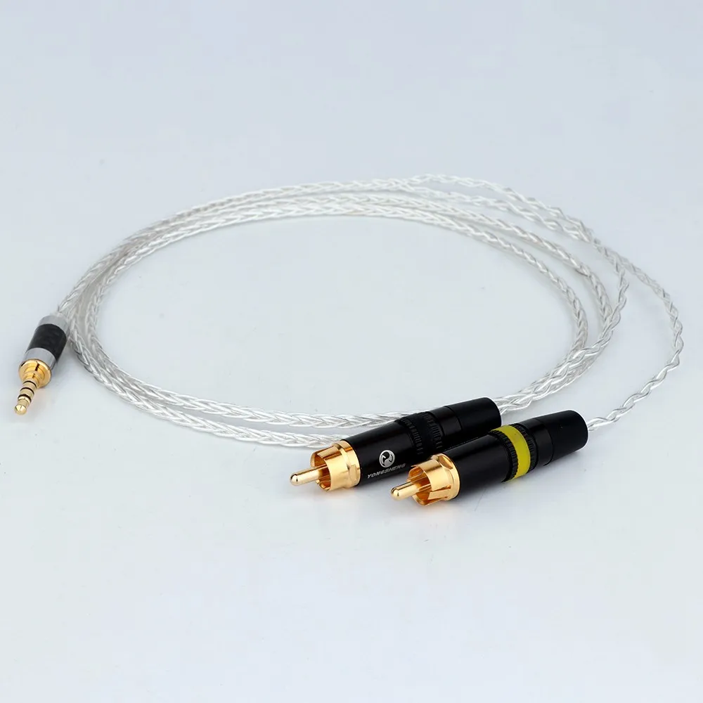 Preffair 3.5mm TRRS Balanced Male to 2 RCA Male Audio Adapter Cable 7N OCC Copper Silver plated Audio Cable
Preffair 3.5mm TRRS Balanced Male to 2 RCA Male Audio Adapter Cable 7N OCC Copper Silver plated Audio Cable