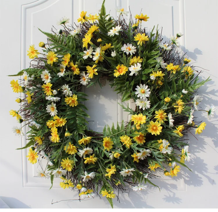Daisy Silk Fall Wreath Front Door Wreath Farmhouse for Autumn Thanksgiving Party Wedding Halloween Festival Decor
Daisy Silk Fall Wreath Front Door Wreath Farmhouse for Autumn Thanksgiving Party Wedding Halloween Festival Decor