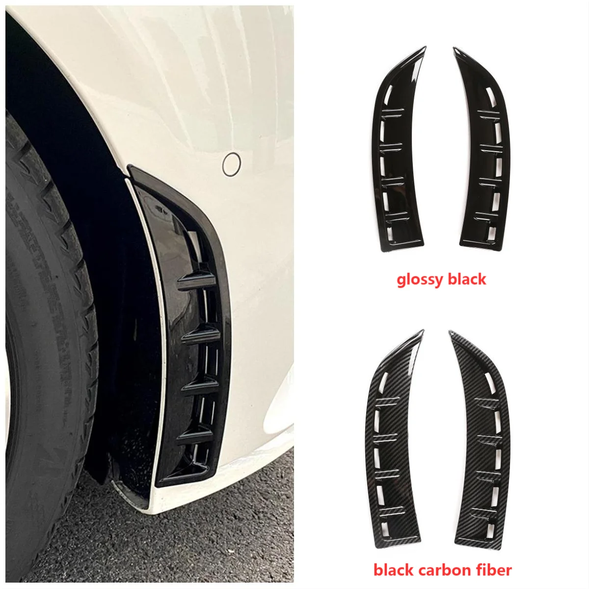 Car Front Bumper Intake Side Decorate Frame Sticker Cover Acessories For Mercedes-Benz CLA C118 W118 2020-2021 ABS Carbon Fiber
Car Front Bumper Intake Side Decorate Frame Sticker Cover Acessories For Mercedes-Benz CLA C118 W118 2020-2021 ABS Carbon Fiber