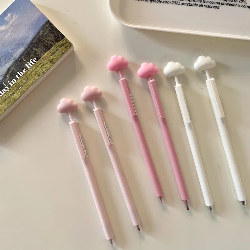 SKYSONIC New Arrival 0.5mm Pinkk/White Clouds Press Gel Pen Super Nice Black Signature Water Pen Korean Ins Writing Supplies
SKYSONIC New Arrival 0.5mm Pinkk/White Clouds Press Gel Pen Super Nice Black Signature Water Pen Korean Ins Writing Supplies