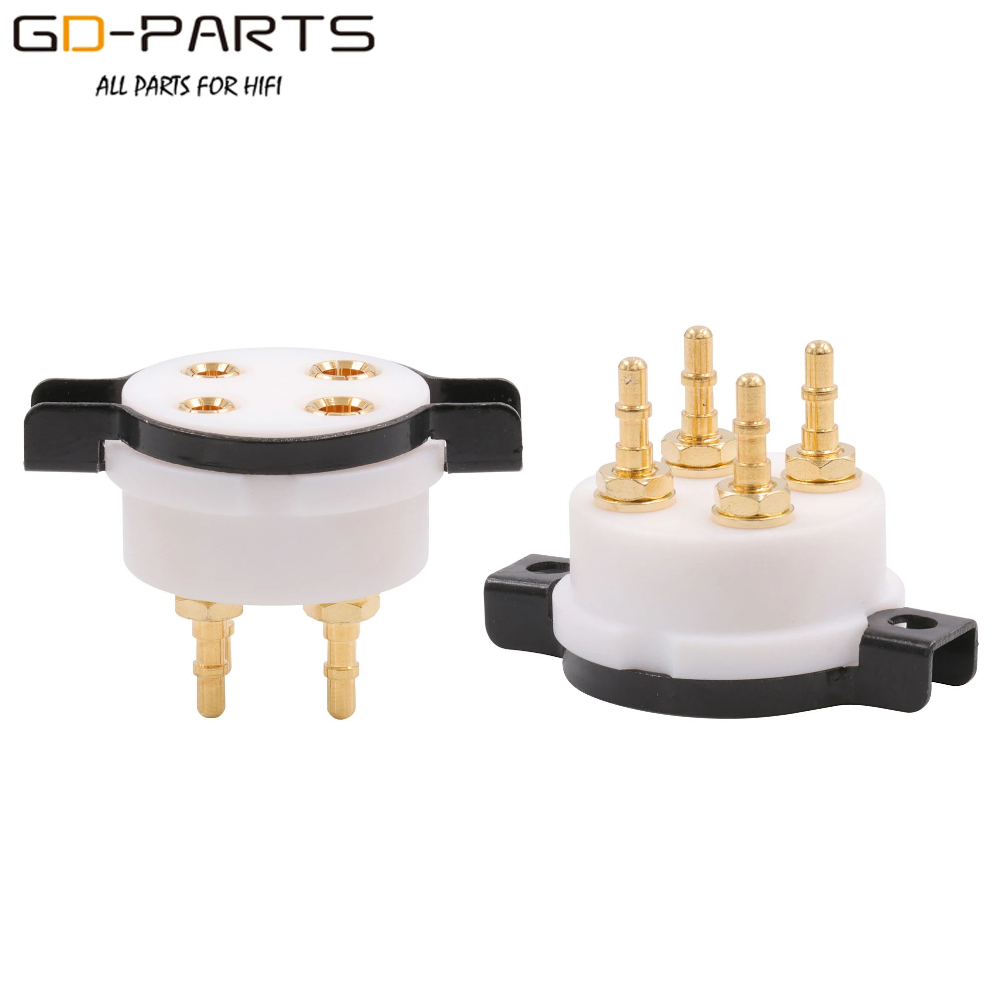 4pin PTFE Vacuum Tube Socket with Screw For 300B 2A3 45 50 5Z3 6A3 & WE101D/F 205D/E 216 etc., 24K Gold Plated Brass Pins 2PCS
4pin PTFE Vacuum Tube Socket with Screw For 300B 2A3 45 50 5Z3 6A3 & WE101D/F 205D/E 216 etc., 24K Gold Plated Brass Pins 2PCS