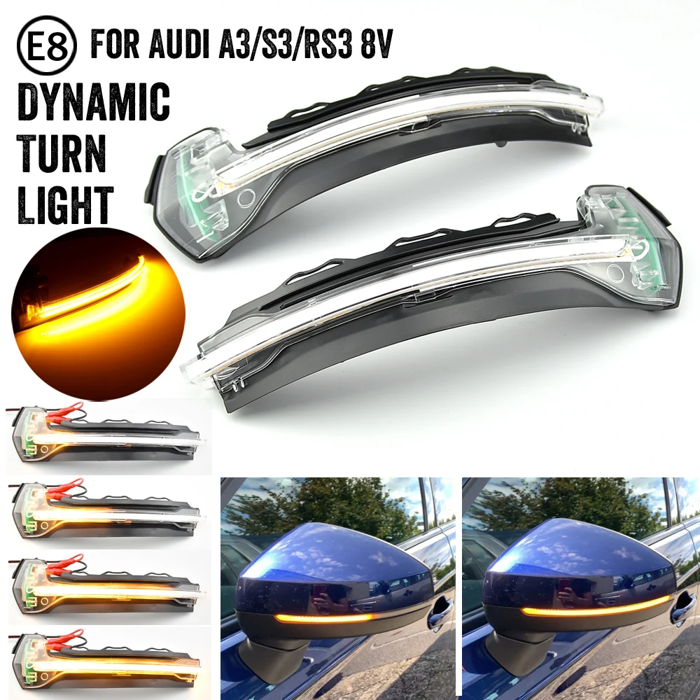 For Audi A3 8V S3 RS3 2013 2014 2015 2016 2017 2018 2019 2020 LED Dynamic Turn Signal Light Flowing Water Blinker Flashing Light
For Audi A3 8V S3 RS3 2013 2014 2015 2016 2017 2018 2019 2020 LED Dynamic Turn Signal Light Flowing Water Blinker Flashing Light