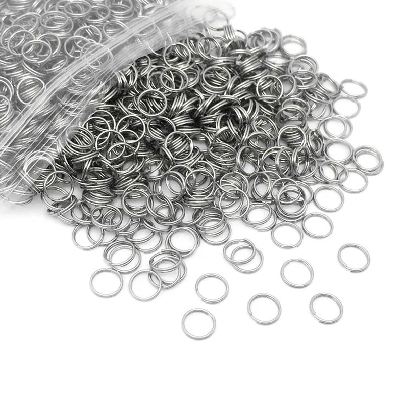 100 Pcs 6-20mm Polished Silver Color Keyring Stainless Steel Hole Key Ring Key Chain Round Line Keychain Connectors Findings
100 Pcs 6-20mm Polished Silver Color Keyring Stainless Steel Hole Key Ring Key Chain Round Line Keychain Connectors Findings
