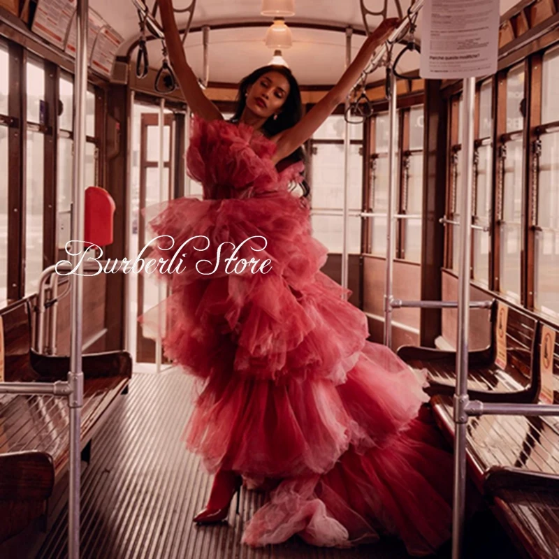 Trendy Mix Color Tulle Prom Gowns High Low Tiered Ruffles Party Dress Extra Fluffy High Street Women Mesh Dress Vestidos
Trendy Mix Color Tulle Prom Gowns High Low Tiered Ruffles Party Dress Extra Fluffy High Street Women Mesh Dress Vestidos