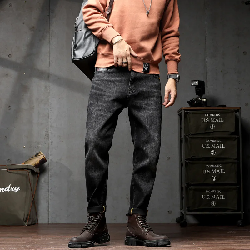 New Men's Trend Slim Straight Fashion Loose Simplicity Spring Autumn Trousers Daily Leisure personality Versatile Denim Pants
New Men's Trend Slim Straight Fashion Loose Simplicity Spring Autumn Trousers Daily Leisure personality Versatile Denim Pants