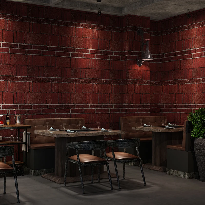Retro 3D Red Brick Pattern Wallpaper Antique Brick Industrial-Style Restaurant Hotel Barber Shop Wallpaper papel de parede
Retro 3D Red Brick Pattern Wallpaper Antique Brick Industrial-Style Restaurant Hotel Barber Shop Wallpaper papel de parede