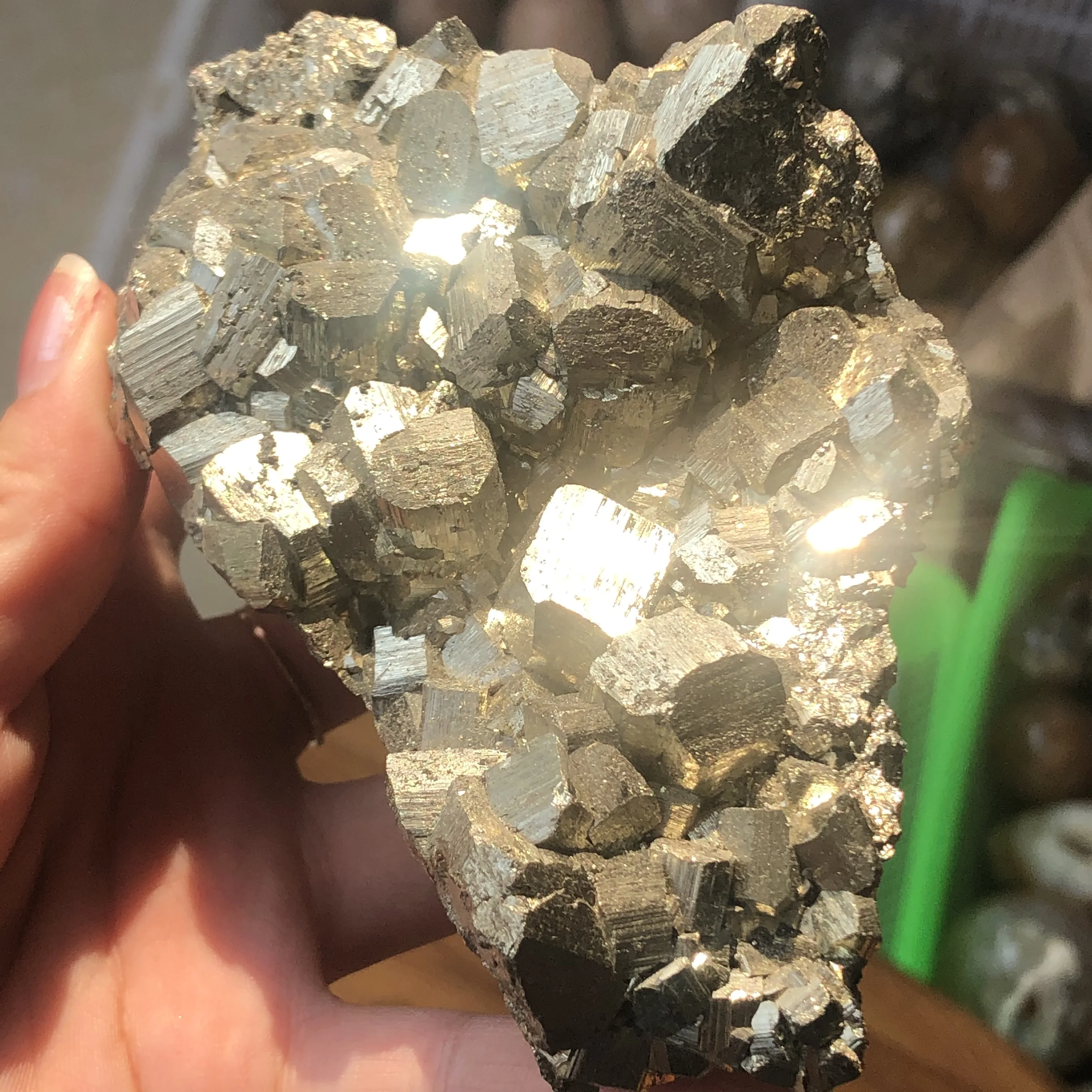 Natural Copper Pyrite Mineral Specimen Chalcopyrite Crystal Rock Stones Original Specimen Mineral Cluster Collection Stone
Natural Copper Pyrite Mineral Specimen Chalcopyrite Crystal Rock Stones Original Specimen Mineral Cluster Collection Stone