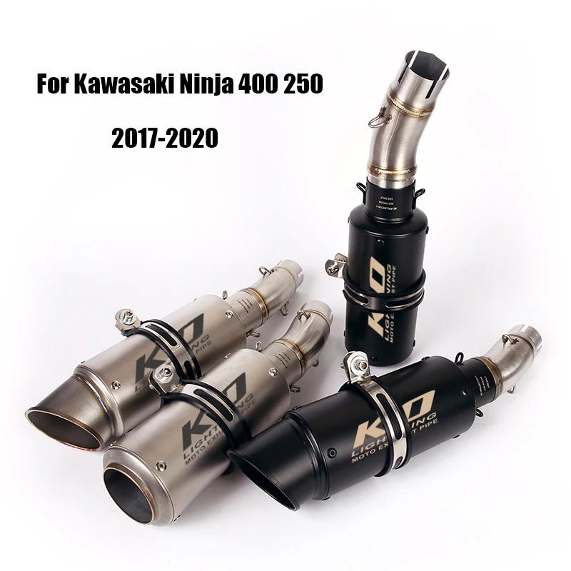 For Kawasaki Ninja 400 250 2017-2020 Exhaust Pipe 51mm Muffler Tip Connect Escape Middle Tube Motorcycle Link Pipe
For Kawasaki Ninja 400 250 2017-2020 Exhaust Pipe 51mm Muffler Tip Connect Escape Middle Tube Motorcycle Link Pipe