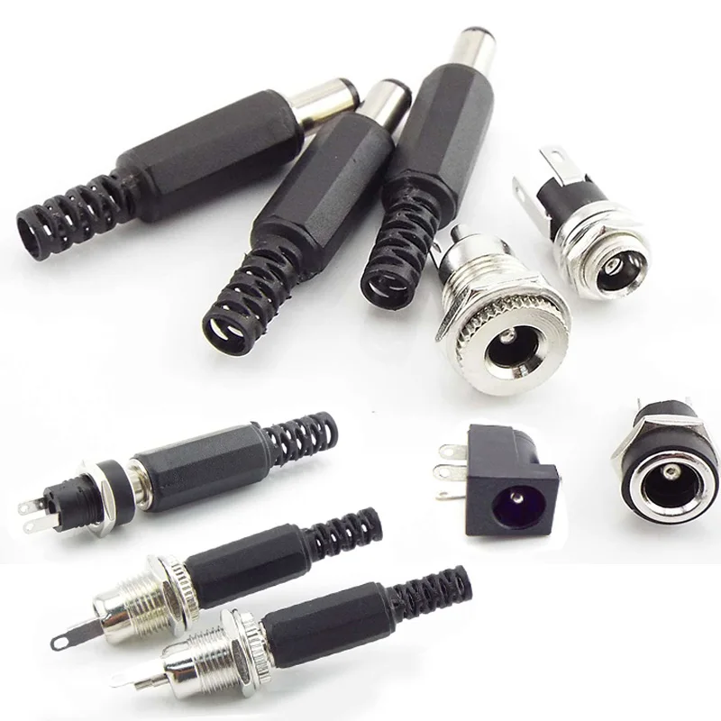 5Pairs 12V 5.5 x 2.5 mm Plastic Male Plug DC Power Socket Female Jack Screw Nut Panel Mount Connector Adapter for CCTV LED Strip
5Pairs 12V 5.5 x 2.5 mm Plastic Male Plug DC Power Socket Female Jack Screw Nut Panel Mount Connector Adapter for CCTV LED Strip