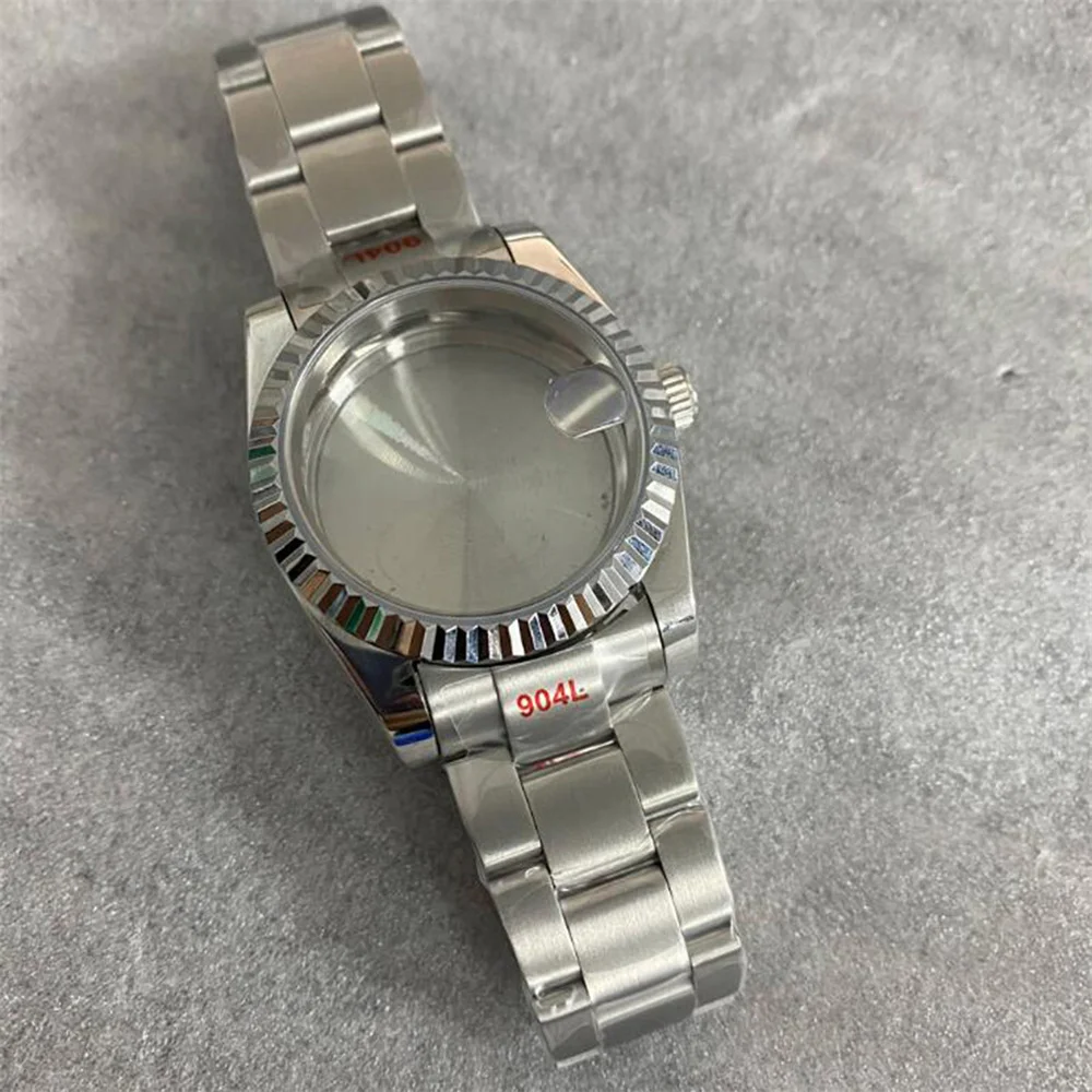 36mm Stainless Steel for NH35 Case Strap Set Dog Tooth Ring Sapphire Glass Watch Case For NH36 Movement Men Watches Accessories
36mm Stainless Steel for NH35 Case Strap Set Dog Tooth Ring Sapphire Glass Watch Case For NH36 Movement Men Watches Accessories