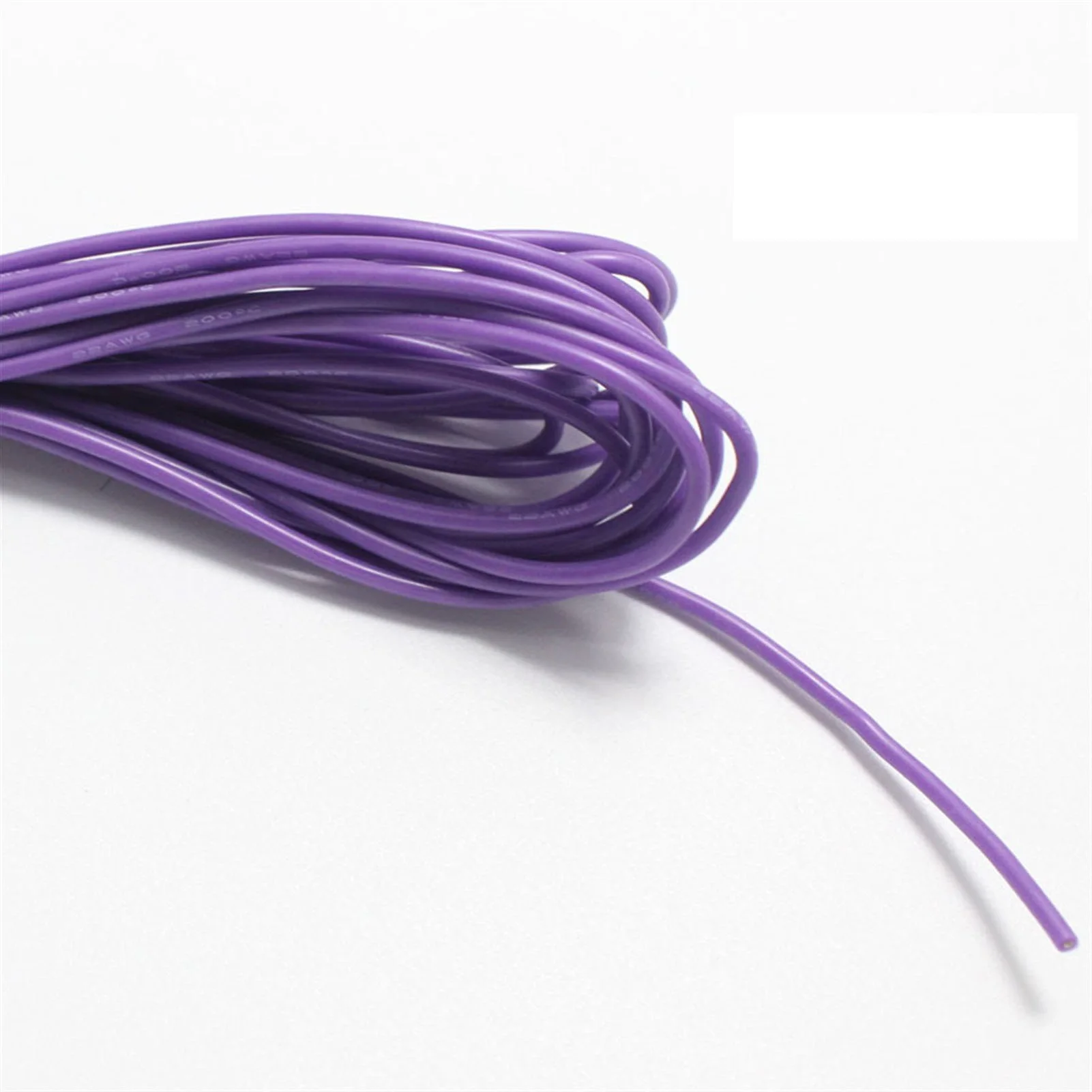 Purple Flexible Silicone Wire RC, Cable 26AWG 30/0.08TS OD 1.5mm, Tinned Copper Wire
Purple Flexible Silicone Wire RC, Cable 26AWG 30/0.08TS OD 1.5mm, Tinned Copper Wire