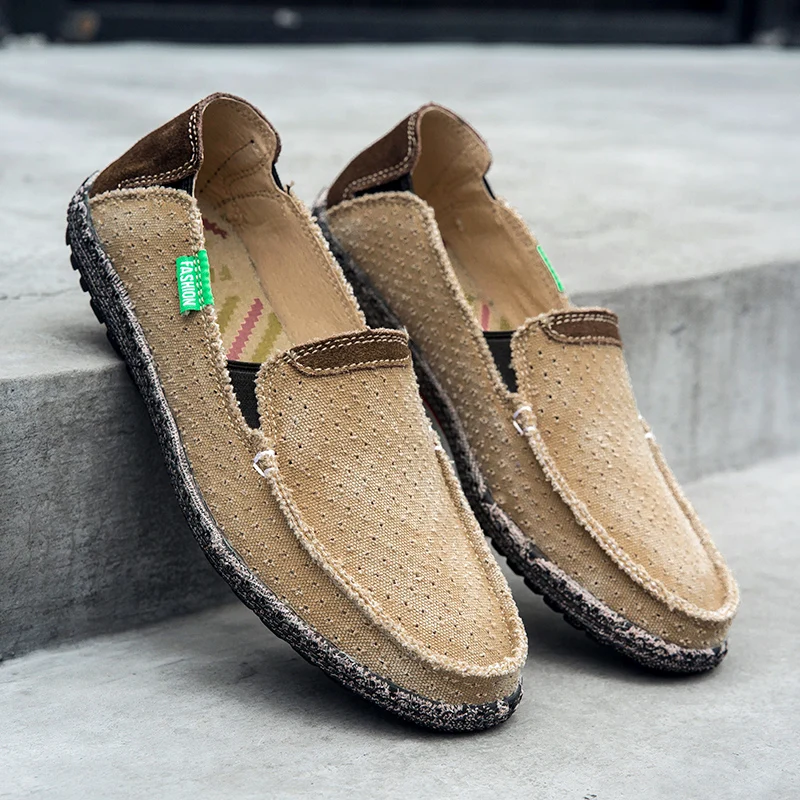 Men's Summer Fashion Canvas Casual Shoe Hombre Holes Breathable Comfy Canvas Loafers Male Concise Slip-on Leisure Driving Shoes
Men's Summer Fashion Canvas Casual Shoe Hombre Holes Breathable Comfy Canvas Loafers Male Concise Slip-on Leisure Driving Shoes