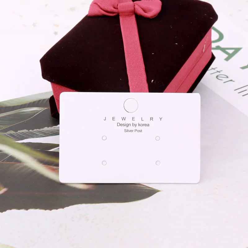 Earrings Packaging Card Jewelry Stand 7*4.5cm Rectangle Jewelry Earing Cardboard 100PCS Thick White Cards Can Be Customized
Earrings Packaging Card Jewelry Stand 7*4.5cm Rectangle Jewelry Earing Cardboard 100PCS Thick White Cards Can Be Customized