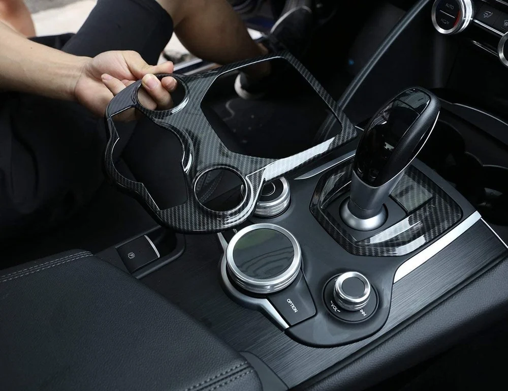 Carbon Fiber Style ABS Chrome Center Console Decoration Frame Trim Cover for Alfa Romeo Giulia Stelvio 2016-2018
Carbon Fiber Style ABS Chrome Center Console Decoration Frame Trim Cover for Alfa Romeo Giulia Stelvio 2016-2018