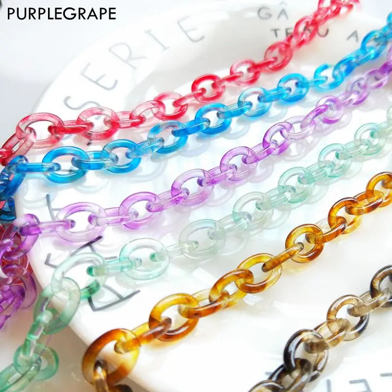 Purplegrae модные пластиковые цветные разноцветные Разноцветные Цепочки DIY ювелирные аксессуары материал серьги браслет кулон 50 см
Purplegrae модные пластиковые цветные разноцветные Разноцветные Цепочки DIY ювелирные аксессуары материал серьги браслет кулон 50 см