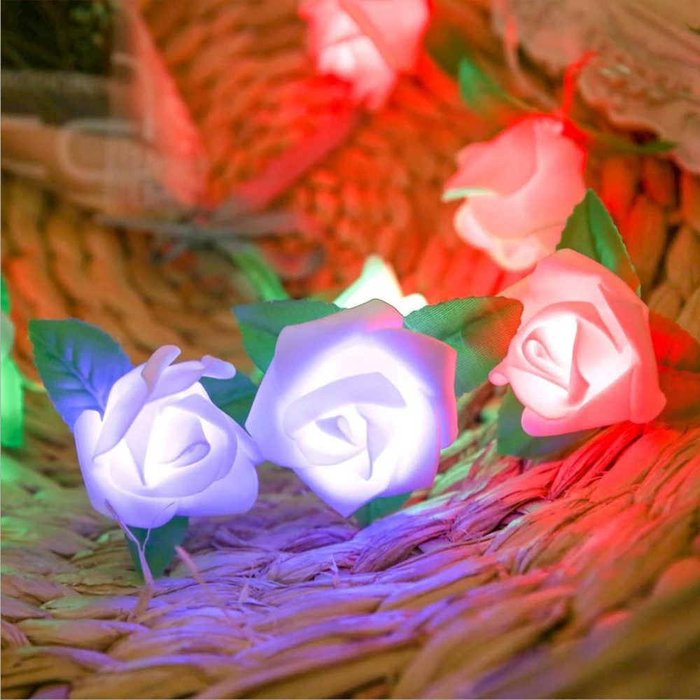 Rose LED Lights Flower Fairy String Light 20 Bulbs Battery Operated Night Light for Bedroom Mirror Walls Windows Decoration
Rose LED Lights Flower Fairy String Light 20 Bulbs Battery Operated Night Light for Bedroom Mirror Walls Windows Decoration