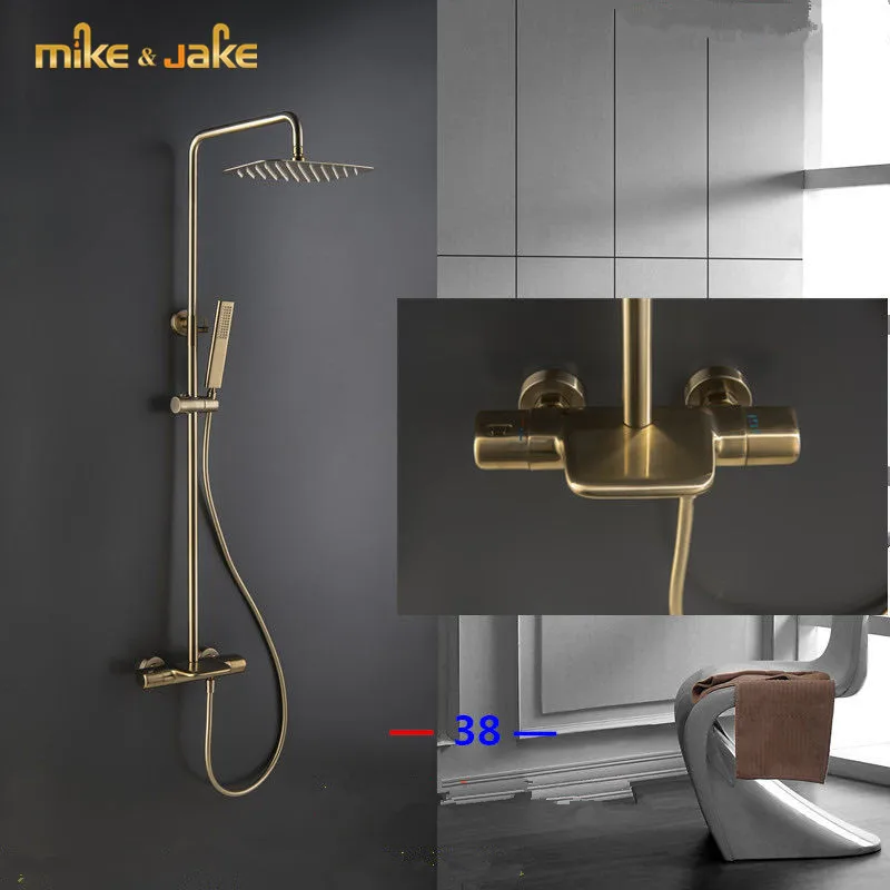 Luxury thermostatic gold waterfall shower constant gold brush shower mixer luxury bathroom brush shower mixer frosted shower
Luxury thermostatic gold waterfall shower constant gold brush shower mixer luxury bathroom brush shower mixer frosted shower