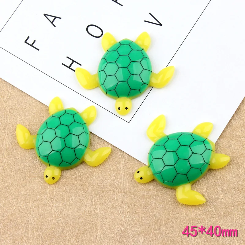 50pcs/Lot 45*40mm Flatback Resin Cabochon Animal Turtles Ornament Accessories Jewelry Cameo Clay Beads Material
50pcs/Lot 45*40mm Flatback Resin Cabochon Animal Turtles Ornament Accessories Jewelry Cameo Clay Beads Material