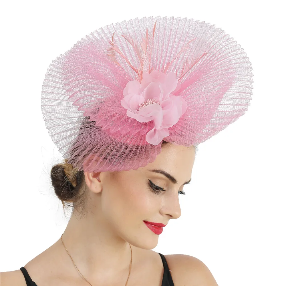 Formal Dress Mesh Headwear Bridal Wedding Fascinator New Classic Flower Headwear Women Elegant Derby Big Millinery Hair Clips
Formal Dress Mesh Headwear Bridal Wedding Fascinator New Classic Flower Headwear Women Elegant Derby Big Millinery Hair Clips