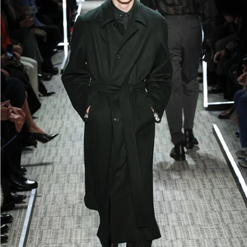 Men's imported woolen coat long high-end customized over-the-knee casual woolen coat trench coat
Men's imported woolen coat long high-end customized over-the-knee casual woolen coat trench coat