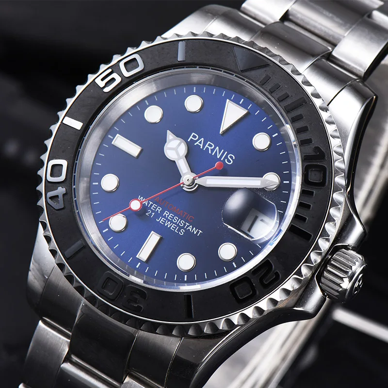 Parnis 40mm Mens Watch Automatic Self-Wind Movement Luxury Business Waterproof Sapphire Crystal Mechanical Calendar Clock
Parnis 40mm Mens Watch Automatic Self-Wind Movement Luxury Business Waterproof Sapphire Crystal Mechanical Calendar Clock