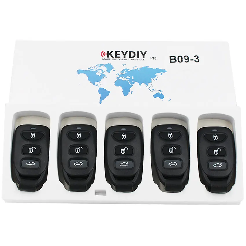 5pcs KEYDIY universal remote key KD remote control B09-3/3+1 buttons for KD300 KD900 tool Hyundai kia style
5pcs KEYDIY universal remote key KD remote control B09-3/3+1 buttons for KD300 KD900 tool Hyundai kia style