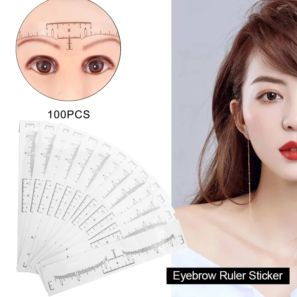 100Pcs Disposable Eyebrow Stencil Tattoo Makeup Microblading Measure Tattoo Ruler Beauty Tool Eye Brow Stencil Eyebrow Line Rule
100Pcs Disposable Eyebrow Stencil Tattoo Makeup Microblading Measure Tattoo Ruler Beauty Tool Eye Brow Stencil Eyebrow Line Rule