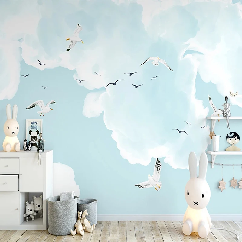 Custom Photo Wallpaper 3D Sky Clouds Seagull Mural Children's Bedroom Home Decor Self-Adhesive Waterproof Papel De Parede Sala
Custom Photo Wallpaper 3D Sky Clouds Seagull Mural Children's Bedroom Home Decor Self-Adhesive Waterproof Papel De Parede Sala