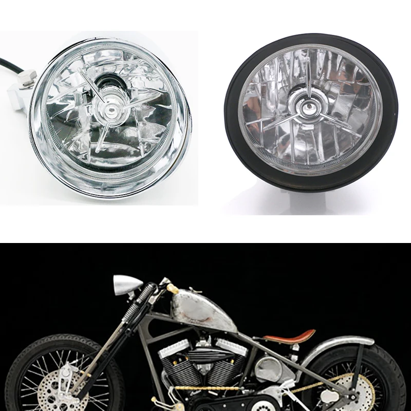 Motorcycle DC 12V Headlight Retro Black Motor Headlamp Scooter Universal Front Lamp Chrome Light for Cafe Racer Bobber Dirt Bike
Motorcycle DC 12V Headlight Retro Black Motor Headlamp Scooter Universal Front Lamp Chrome Light for Cafe Racer Bobber Dirt Bike