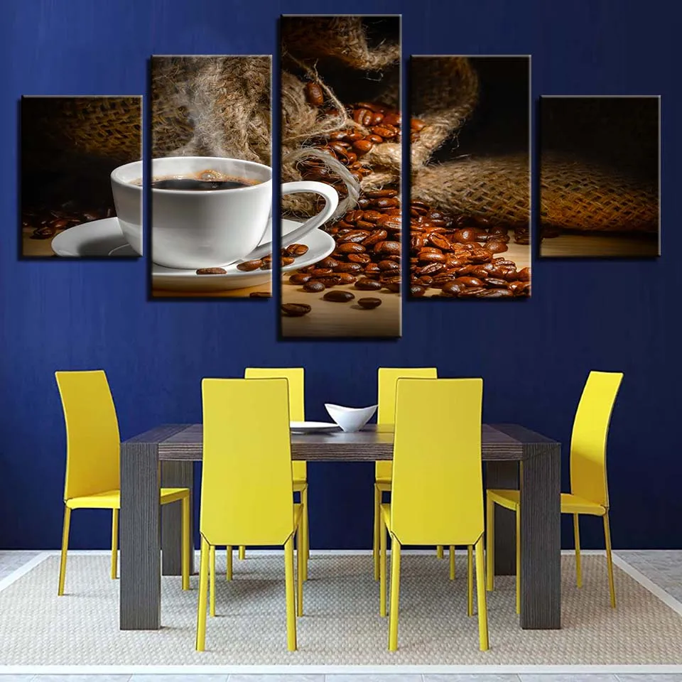 Strong bitter coffee and coffee beans Canvas HD Prints Posters Home Decor Wall Art Pictures 5 Pieces Art Paintings No Frame
Strong bitter coffee and coffee beans Canvas HD Prints Posters Home Decor Wall Art Pictures 5 Pieces Art Paintings No Frame