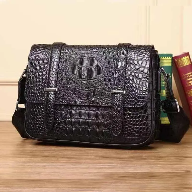 Men's bag sacos de ombro Genuine Leather men's shoulder bag Briefcase Crocodile pattern cowhide bag high quality crossbody bags
Men's bag sacos de ombro Genuine Leather men's shoulder bag Briefcase Crocodile pattern cowhide bag high quality crossbody bags